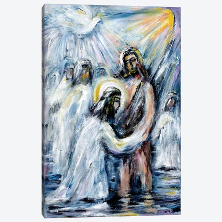Baptism Canvas Print #NVK12} by Novik Canvas Print
