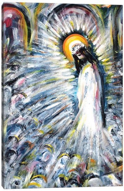 Radiant Canvas Art Print - Religious Figure Art