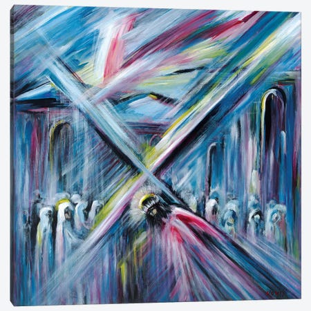Bearing Cross Canvas Print #NVK13} by Novik Canvas Art Print