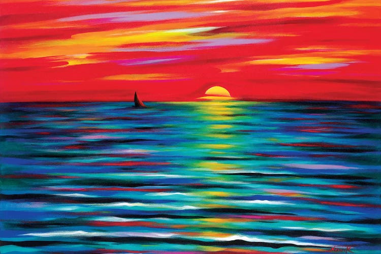Red Sunset by Novik wall art