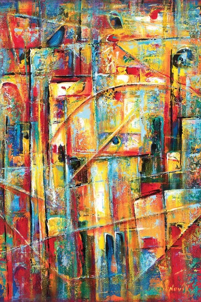 Secret Symbols by Novik framed canvas print