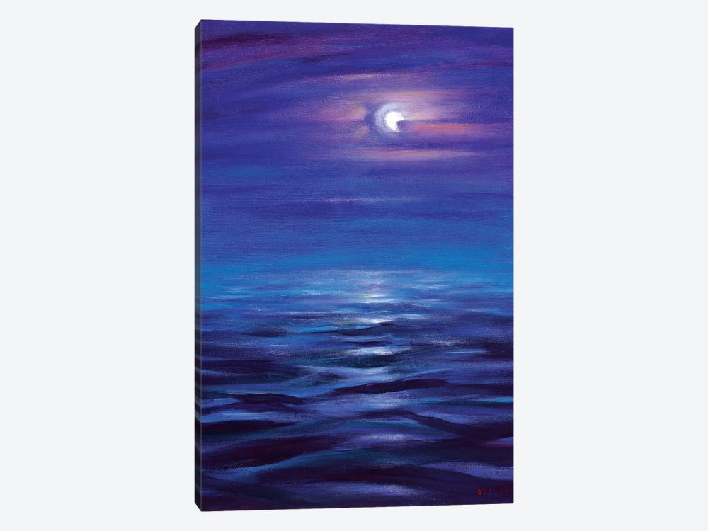 Blue Horizon Of The Night by Novik 1-piece Canvas Art Print