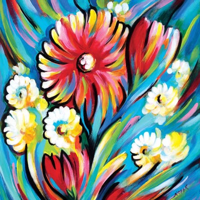 Bouquet For Blue Wind by Novik canvas print