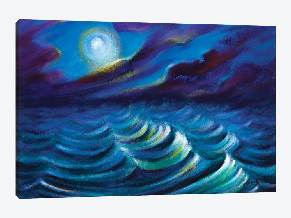Watching On The Waves by Novik 1-piece Art Print