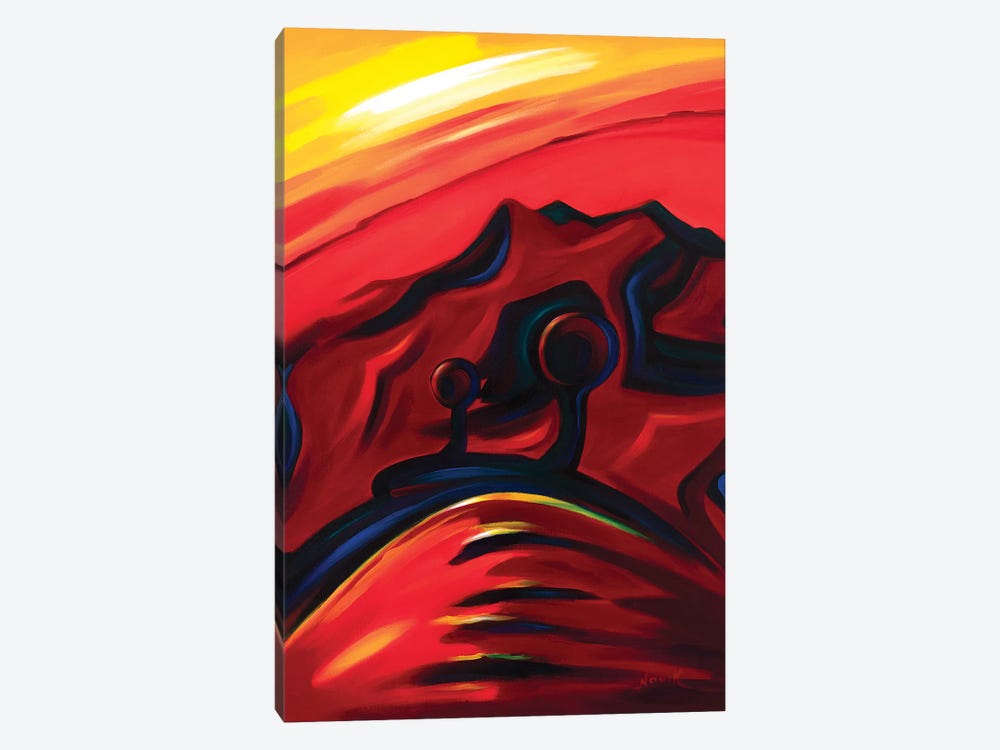 Red In The Desert by Novik 1-piece Canvas Wall Art