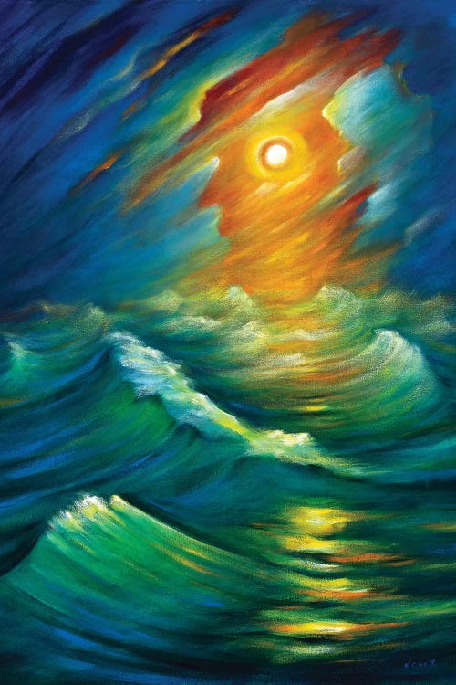 Yellow From The Night Sky by Novik wall art