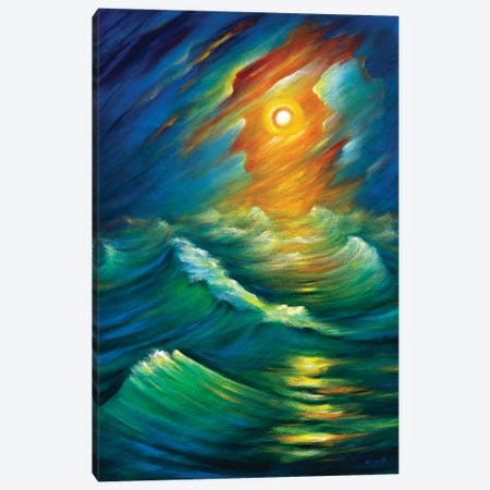 Yellow From The Night Sky Canvas Print #NVK235} by Novik Canvas Art