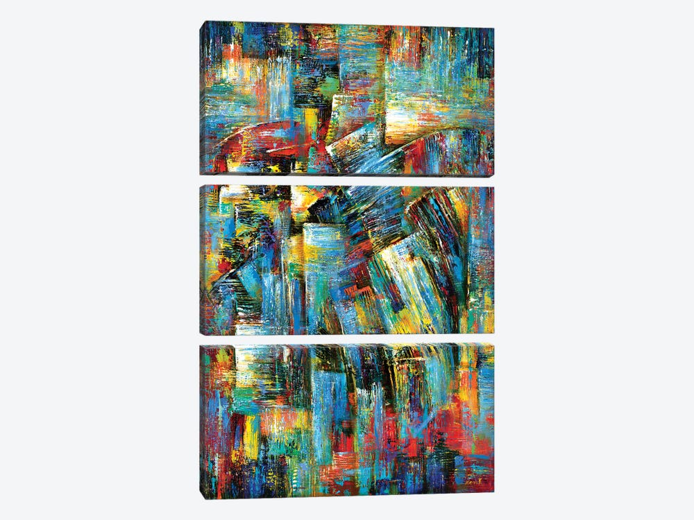 Meeting of Colors by Novik 3-piece Canvas Wall Art
