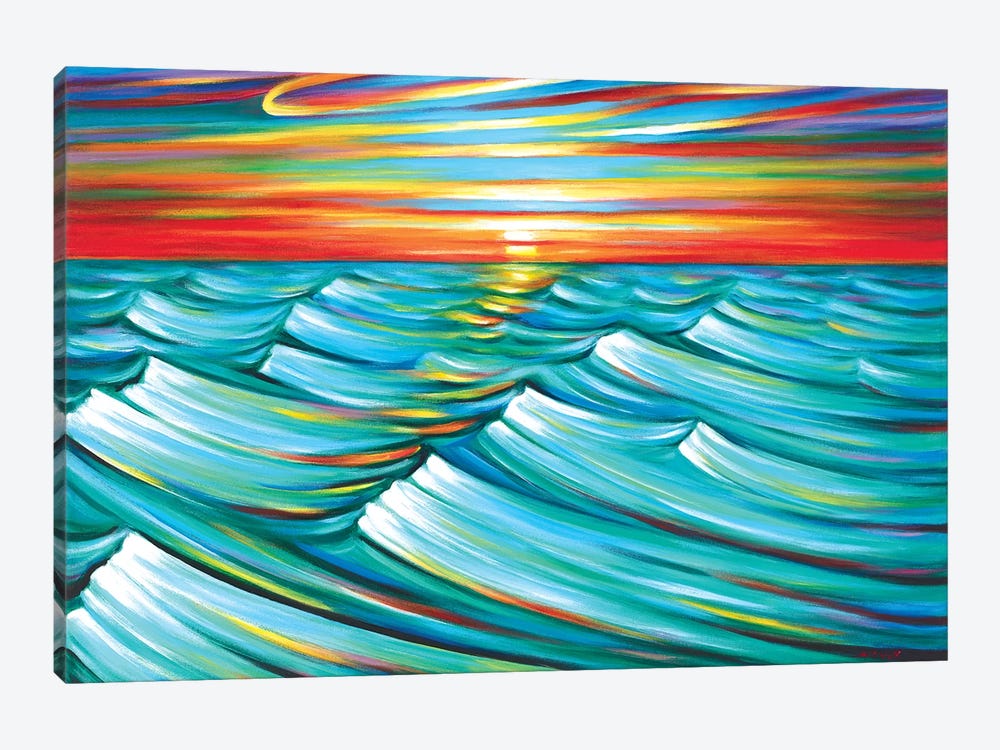 Evening Waves by Novik 1-piece Canvas Wall Art