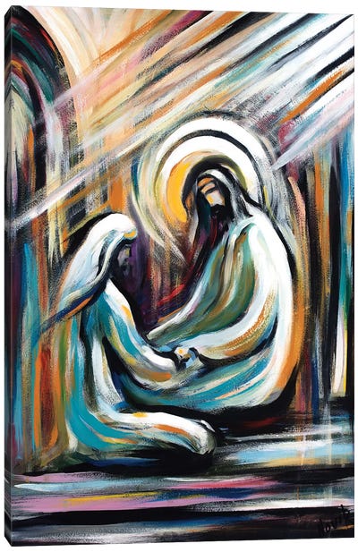 Healing Canvas Art Print - Jesus Christ