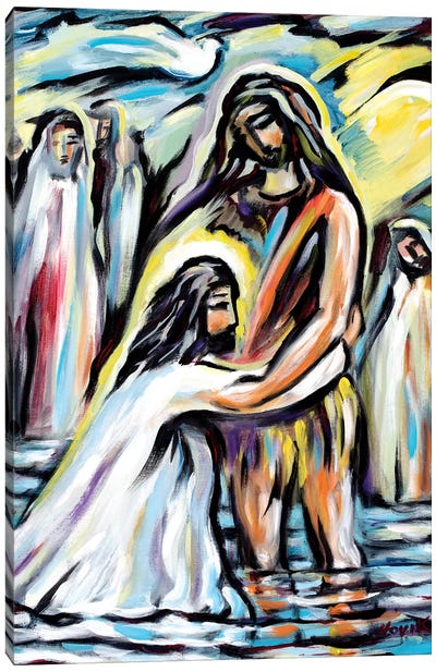 John And Lord Canvas Art Print - Jesus Christ