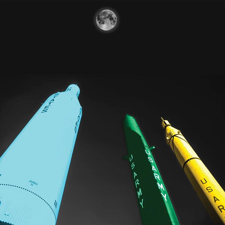 To The Moon by Jürgen F. Novotny wall art