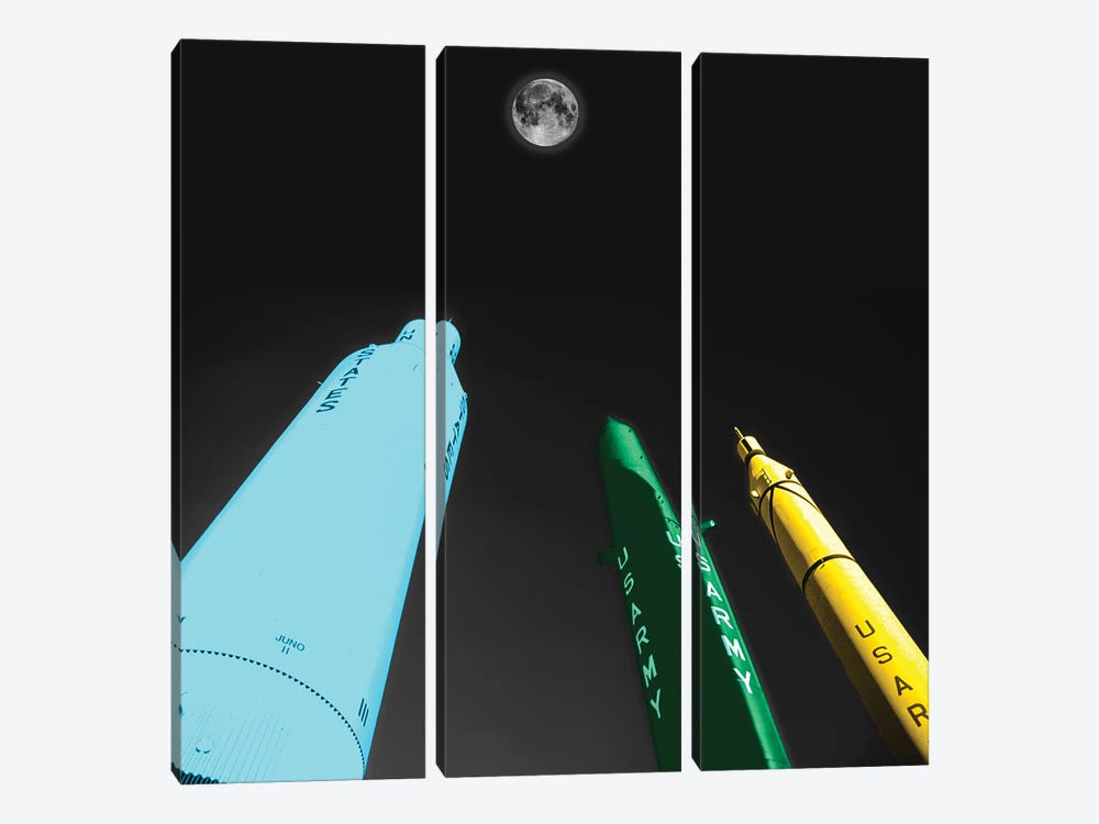 To The Moon by Jürgen F. Novotny 3-piece Canvas Artwork