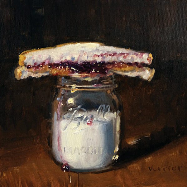 Contemporary Décor: PBJ & Jar Of Milk by Noah Verrier