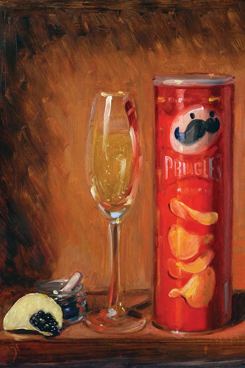 Pringles, Caviar, Champagne