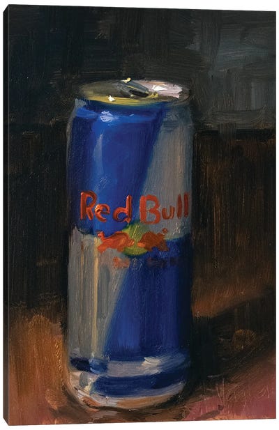 Red Bull Canvas Art Print - Drink & Beverage Art