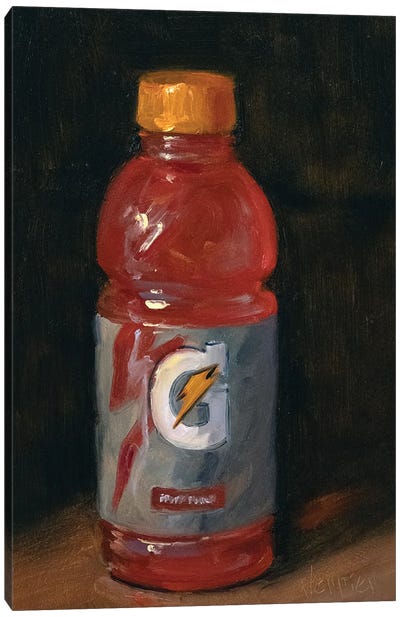 Red Gatorade Canvas Art Print - Drink & Beverage Art