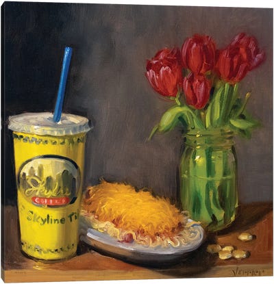Skyline Chili Canvas Art Print - Food & Drink Still Life