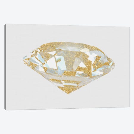 Gold Diamond I Canvas Print #NWE26} by Natasha Wescoat Canvas Wall Art
