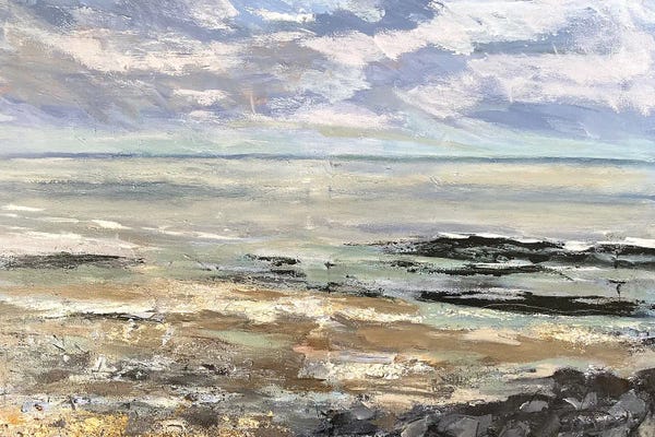 Nikki Wheeler: Cloudy May Beach by Nikki Wheeler