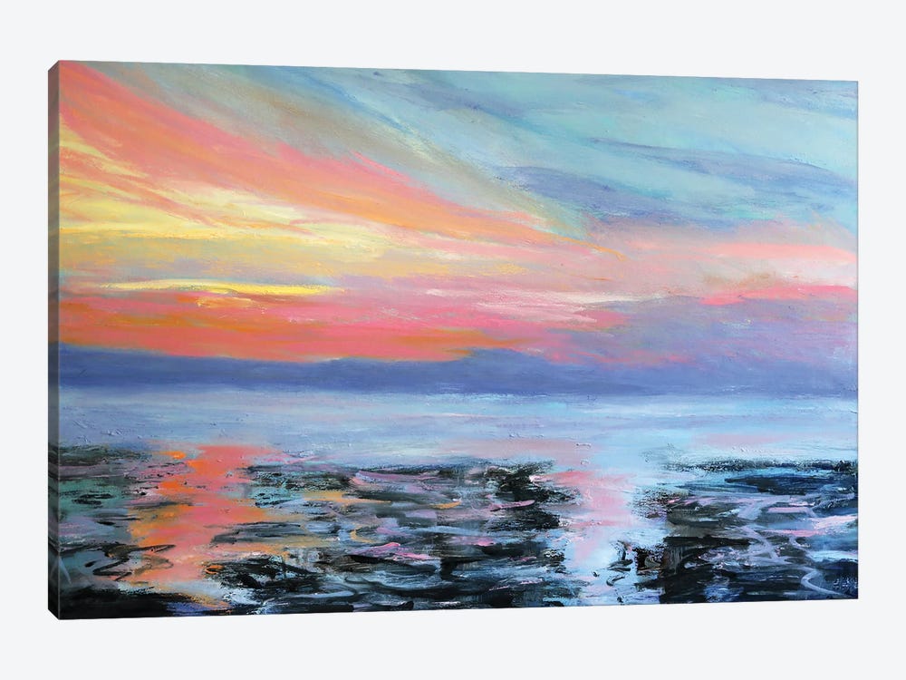 North Sea Sunset by Nikki Wheeler 1-piece Canvas Print