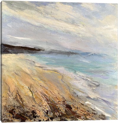 Soft Shoreline Canvas Art Print - Contemporary Coastal