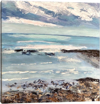 Summer Tide Canvas Art Print - Contemporary Coastal