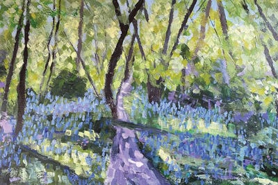 Bluebell Path by Nikki Wheeler art print