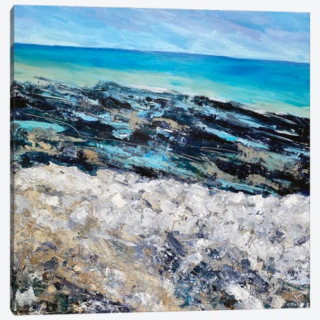 Warm Chalky Tide Canvas Print #NWL49} by Nikki Wheeler Canvas Wall Art