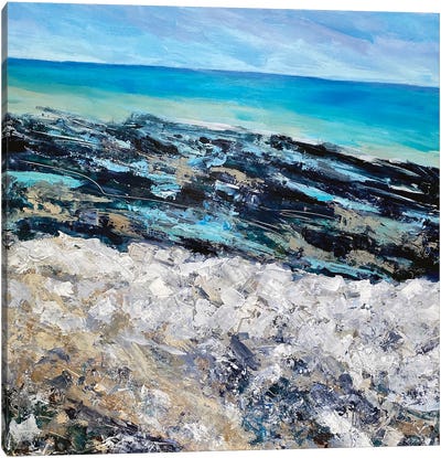Warm Chalky Tide Canvas Art Print - Jordy Blue