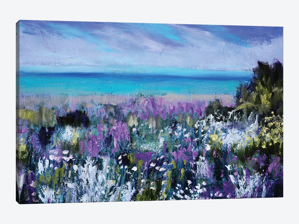 Wildflower Shoreline by Nikki Wheeler 1-piece Canvas Wall Art