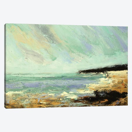 Calm Coast Canvas Print #NWL6} by Nikki Wheeler Canvas Art