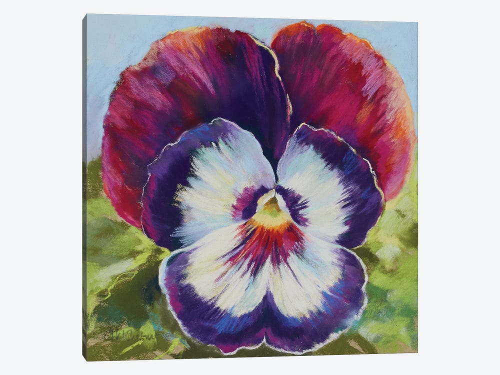 Pansy Smile by Nel Whatmore 1-piece Canvas Artwork