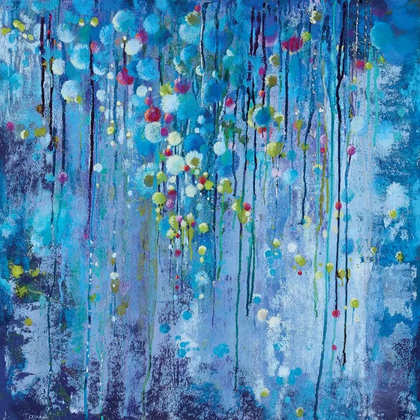 Circular Abstract: Starry Starry Night by Nel Whatmore