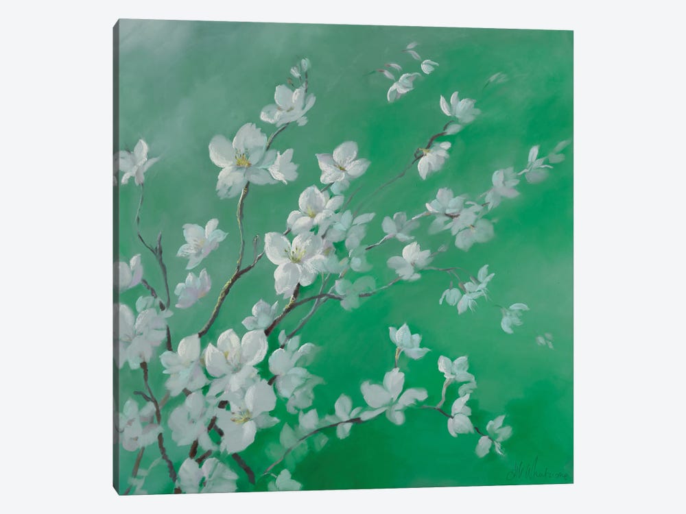 Beauty Of The Blossom Green by Nel Whatmore 1-piece Canvas Print