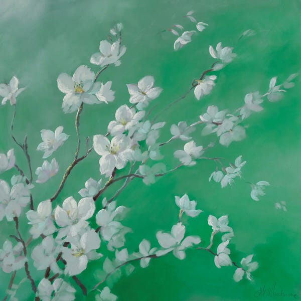 Blossoms: Beauty Of The Blossom Green by Nel Whatmore