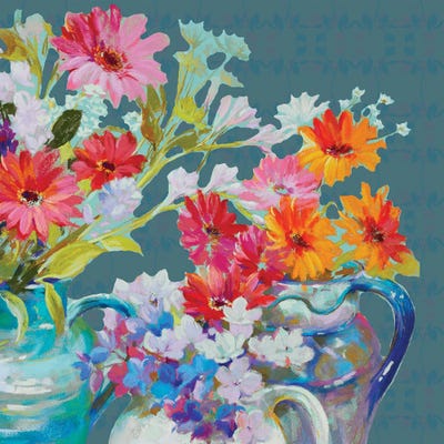 Bright Emerald Pattern by Nel Whatmore canvas print