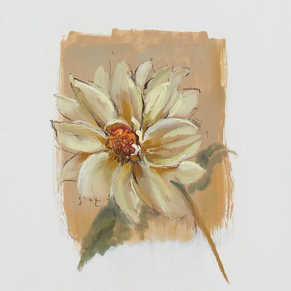 Dahlias: Dahlia And Cosmos III by Nel Whatmore