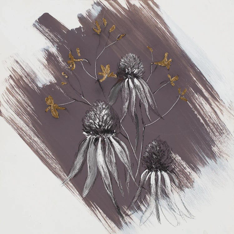 Garden Diary Echinacea Gold by Nel Whatmore wall art