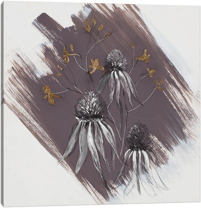Garden Diary Echinacea Gold Canvas Art Print - Nel Whatmore