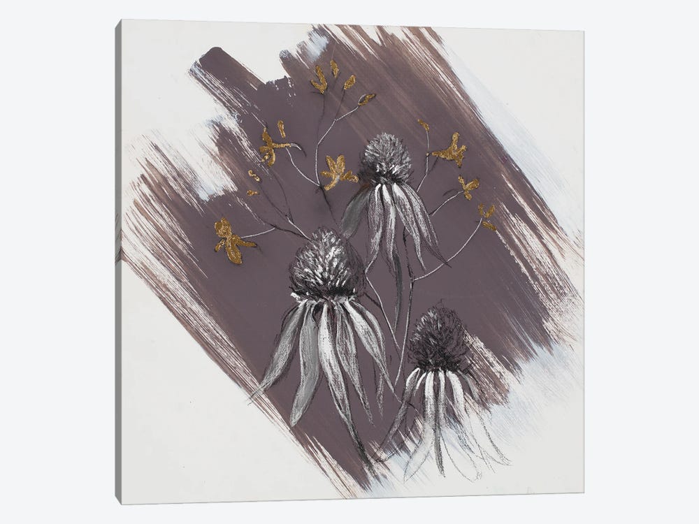 Garden Diary Echinacea Gold by Nel Whatmore 1-piece Art Print