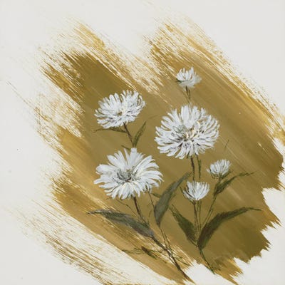Garden Diary Michaelinas Daisy by Nel Whatmore art print