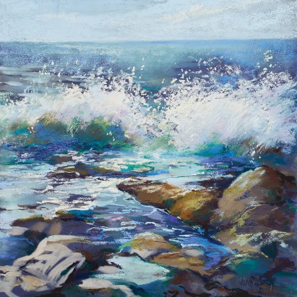 Rocky Beaches: Here Wave After Wave by Nel Whatmore