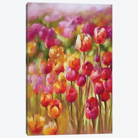 Tulip Sea Canvas Print #NWM171} by Nel Whatmore Canvas Art