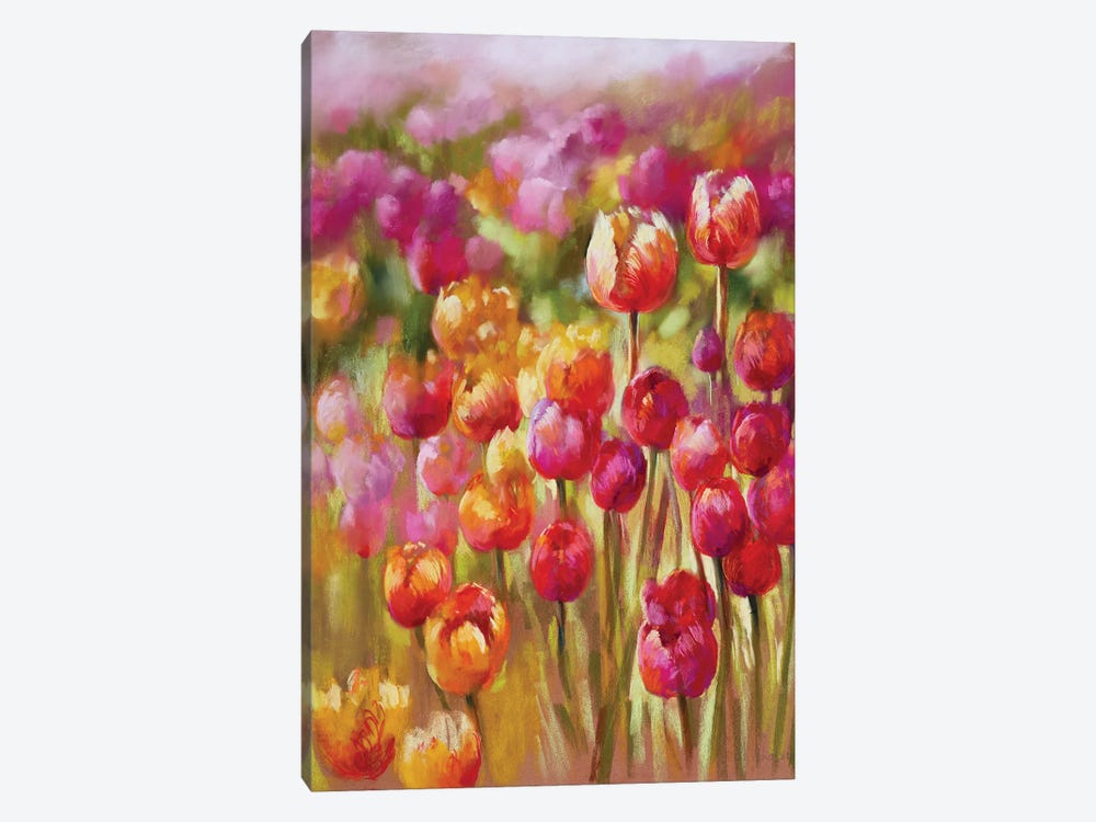 Tulip Sea by Nel Whatmore 1-piece Canvas Art Print