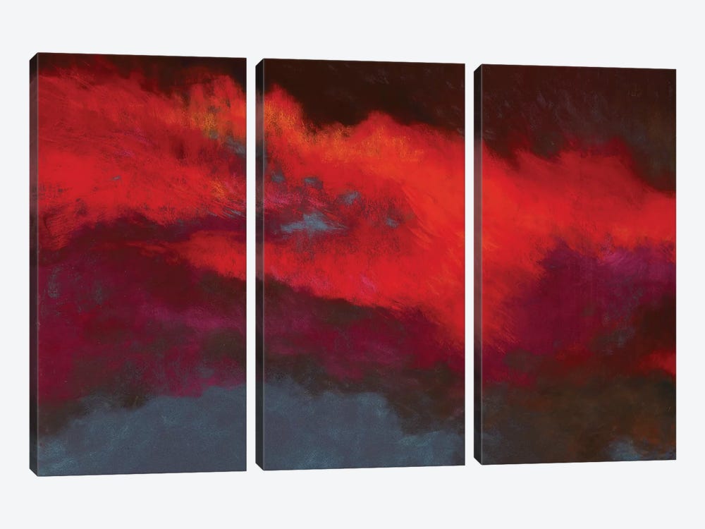 Fields Of Fire by Nel Whatmore 3-piece Canvas Art