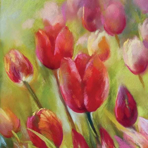 Tulips: A Little Dutch II by Nel Whatmore