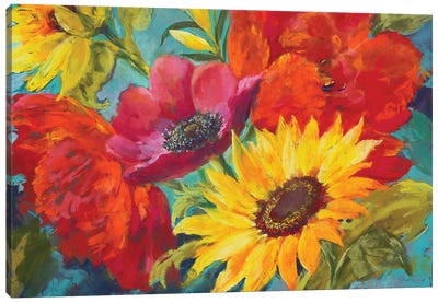 Happy Days Canvas Art Print - Sunflower Art