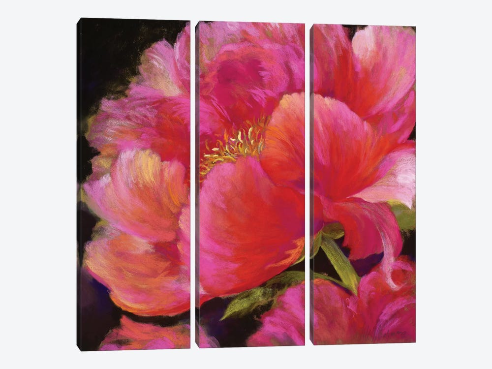 Hot Pink by Nel Whatmore 3-piece Canvas Art Print