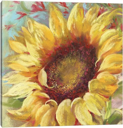 Sunny Canvas Art Print - Yellow Art